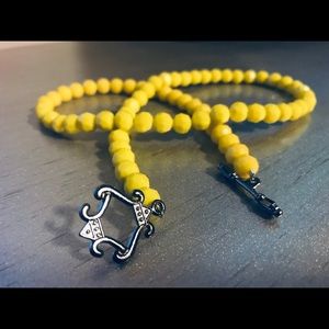 Luxury Yellow Sun Glass beaded Necklace